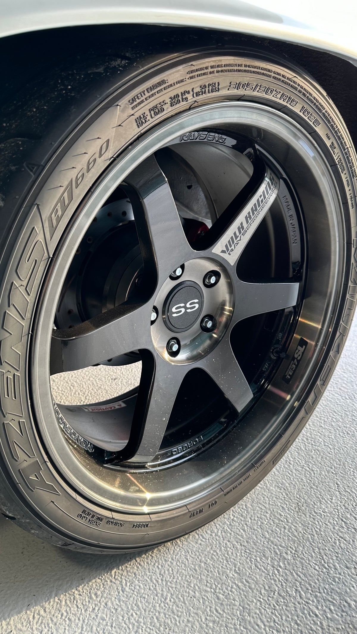 TE37 Floating Center Cap conversion kit