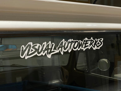 Visual Autowerks Windshield banner (sketch)
