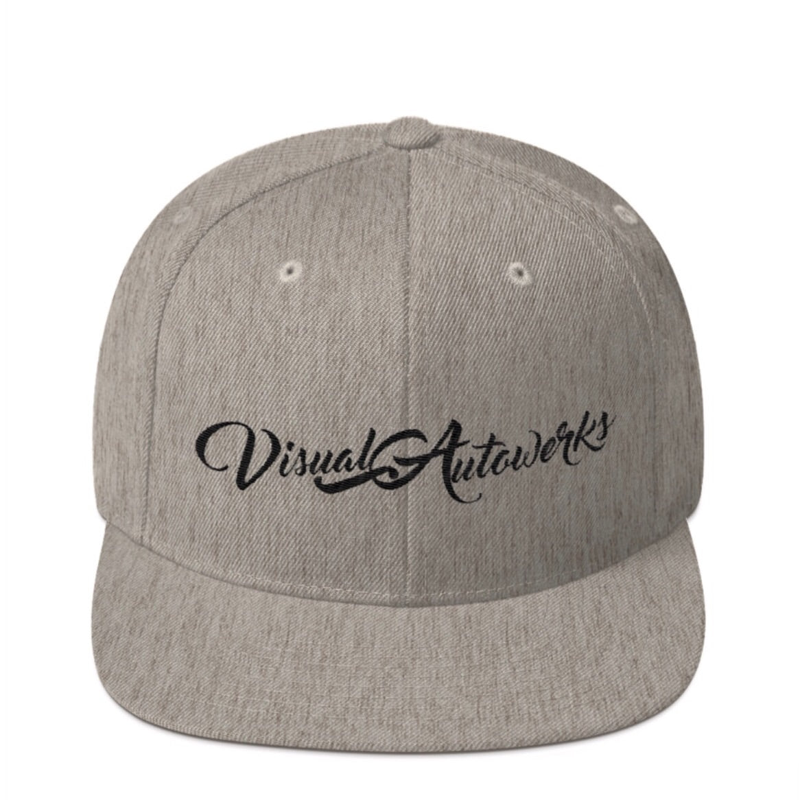 Heather Grey with Black Stitching