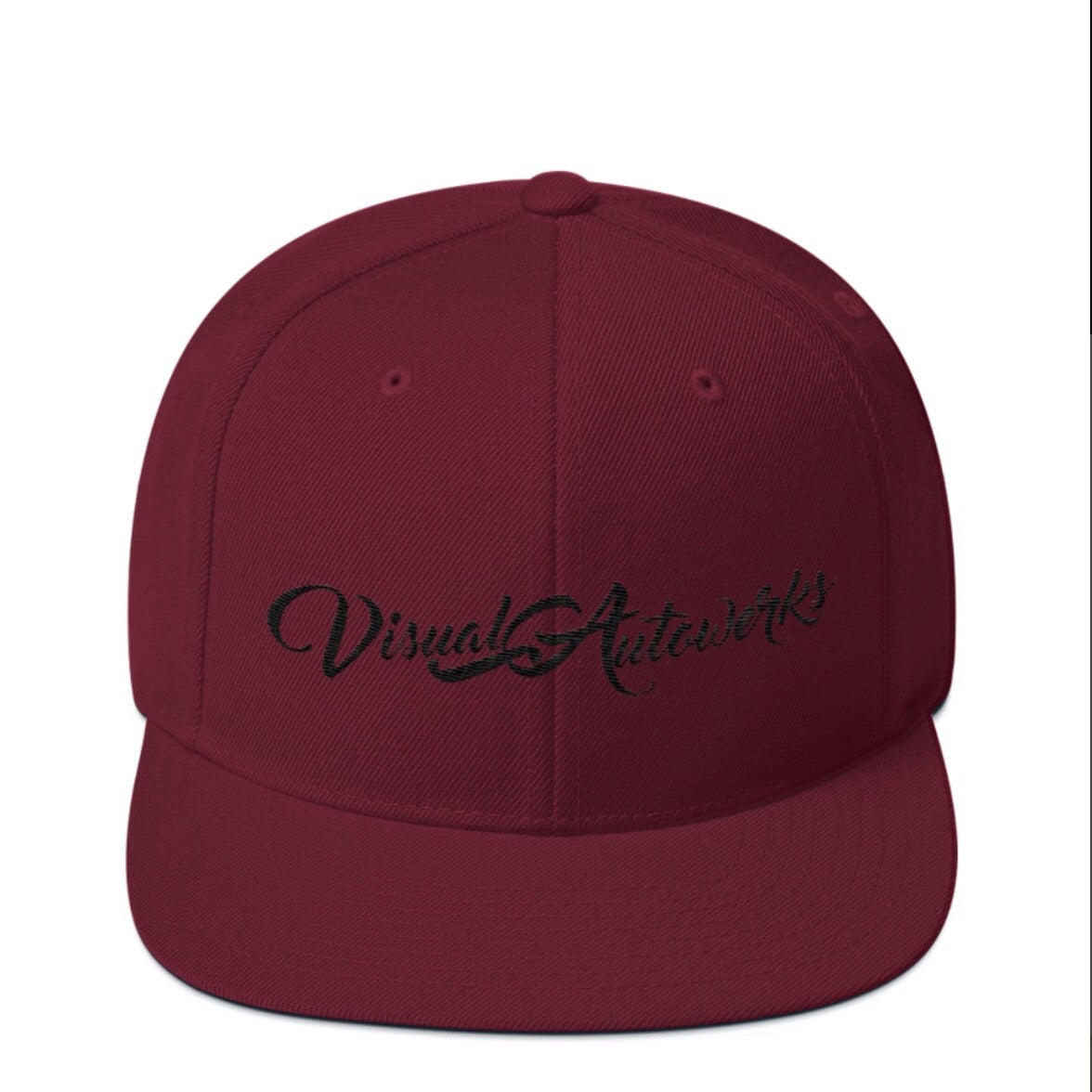 Maroon with Black Stitching