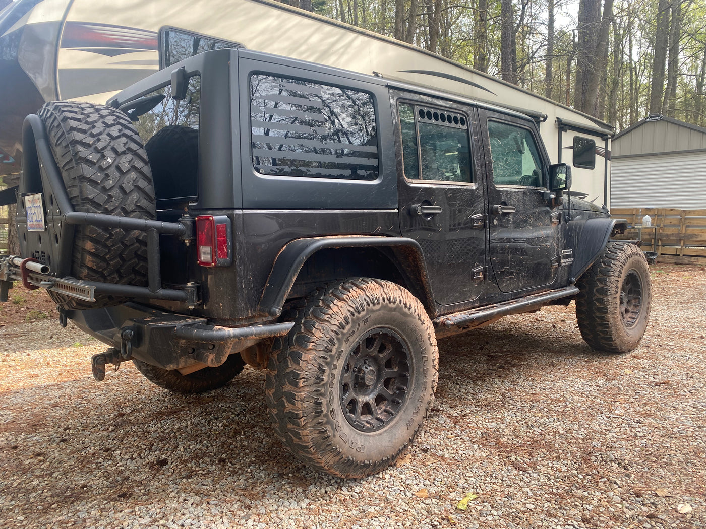 2007–2018 Jeep Wrangler Unlimited Rear Window Vents (JKU 4-Door)