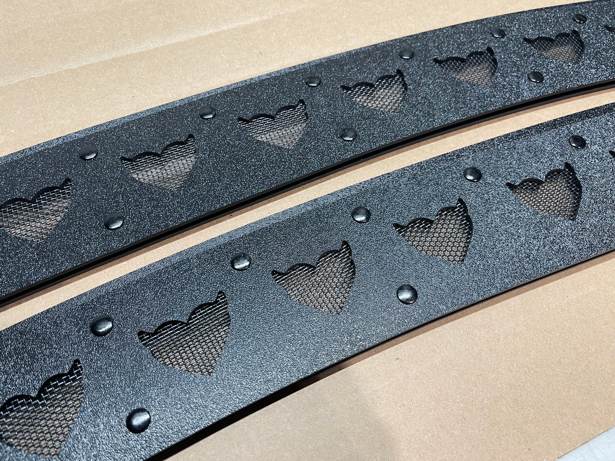 Custom window vent cutouts (DO NOT PURCHASE WITHOUT VENTS IN CART)